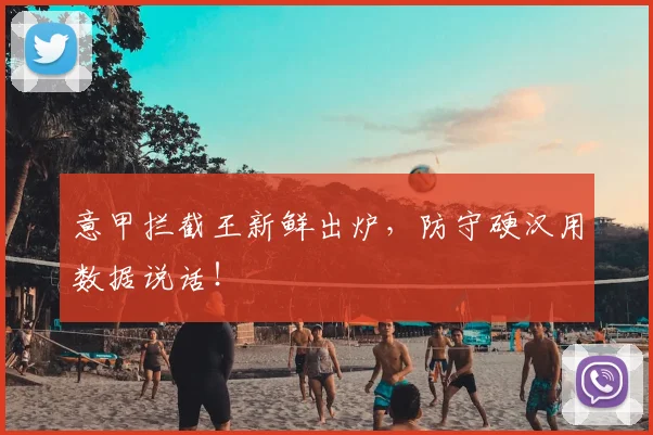 意甲拦截王新鲜出炉,防守硬汉用数据说话!